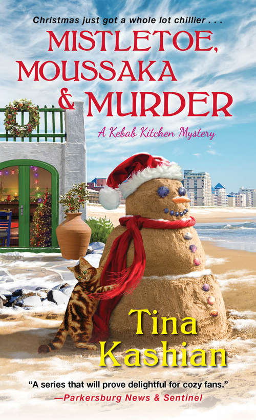 Book cover of Mistletoe, Moussaka, and Murder (A Kebab Kitchen Mystery #5)
