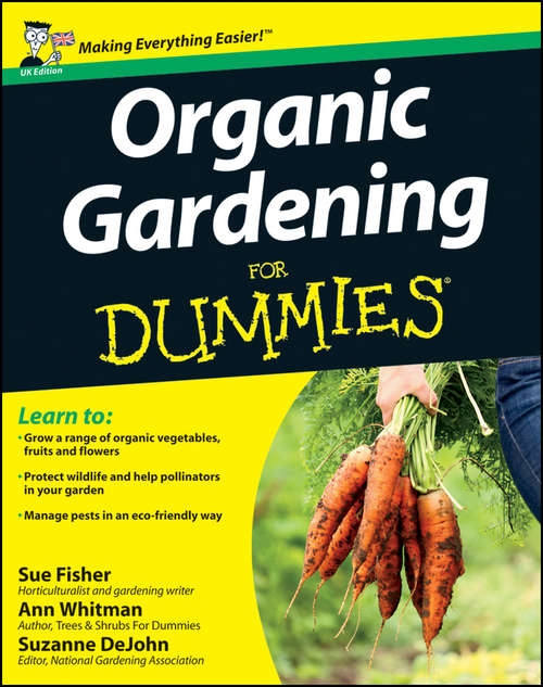 Book cover of Organic Gardening for Dummies, UK Edition