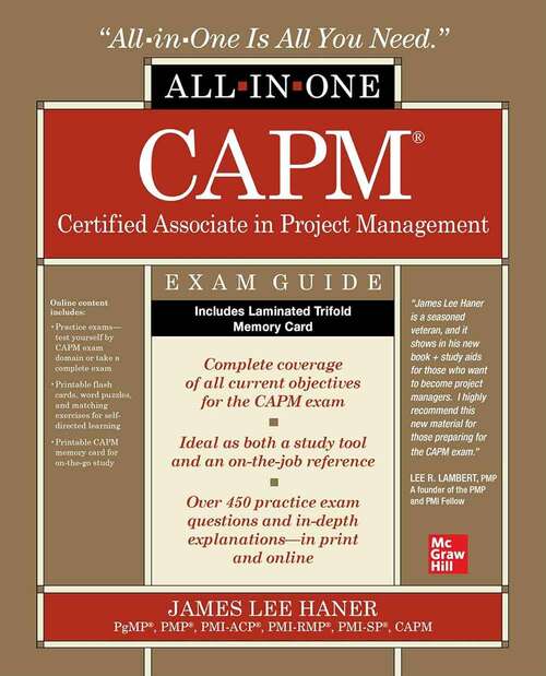 Book cover of CAPM Certified Associate in Project Management All-in-One Exam Guide