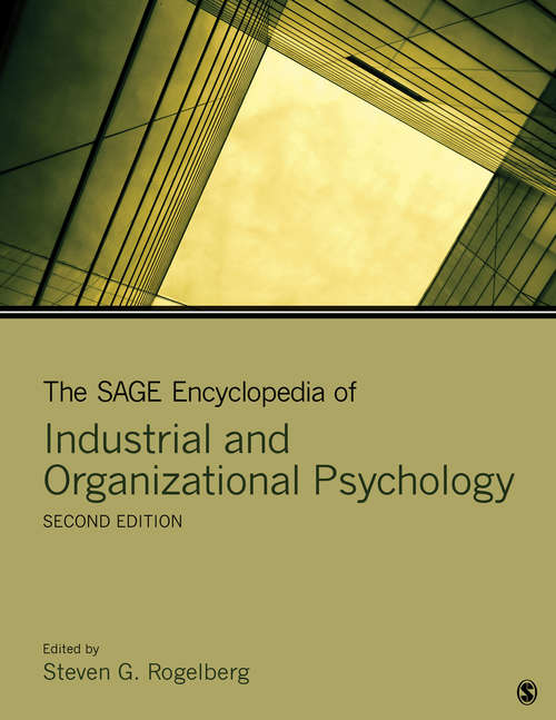 Book cover of The SAGE Encyclopedia of Industrial and Organizational Psychology