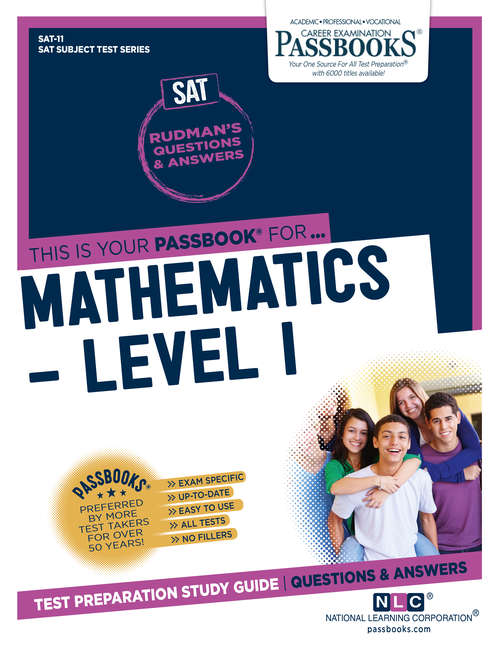 Book cover of MATHEMATICS - LEVEL I: Passbooks Study Guide (College Board SAT Subject Test Series)