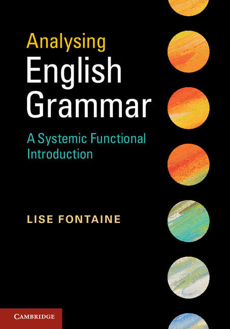Book cover of Analysing English Grammar