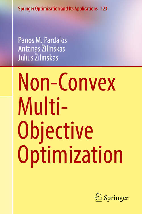 Book cover of Non-Convex Multi-Objective Optimization