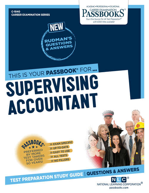 Book cover of Supervising Accountant: Passbooks Study Guide (Career Examination Series)