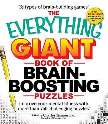 Book cover of The Everything® Giant Book Of Brain-Boosting Puzzles