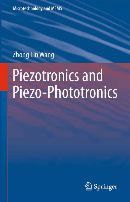 Book cover of Piezotronics and Piezo-Phototronics