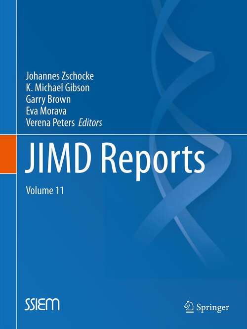 Book cover of JIMD Reports - Volume 10