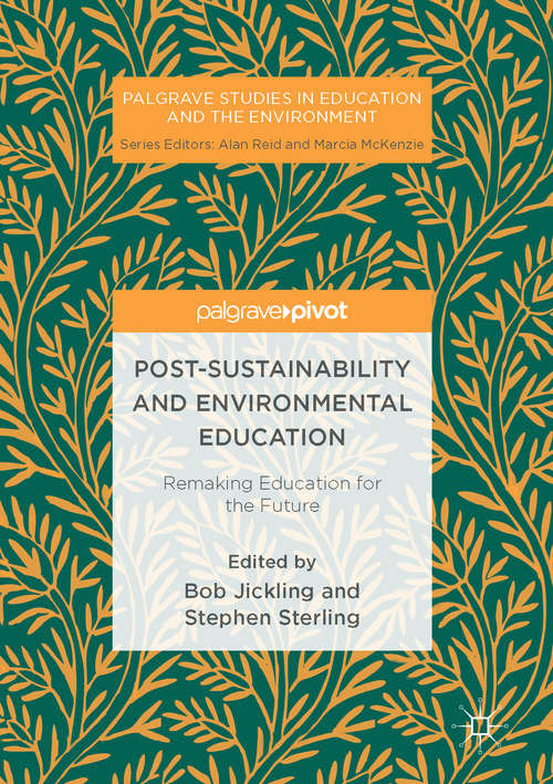Book cover of Post-Sustainability and Environmental Education