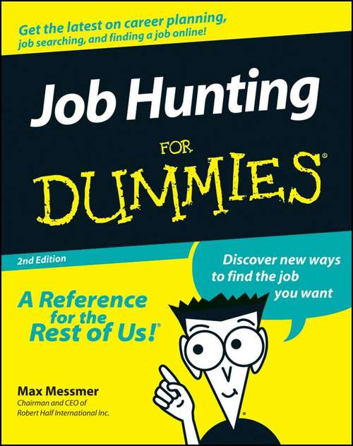 Book cover of Job Hunting for Dummies (2nd edition)