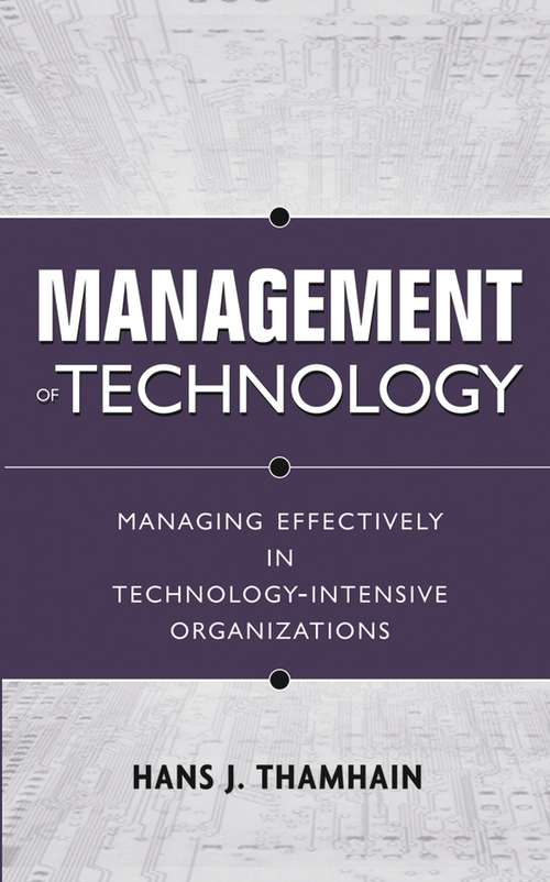 Book cover of Management of Technology