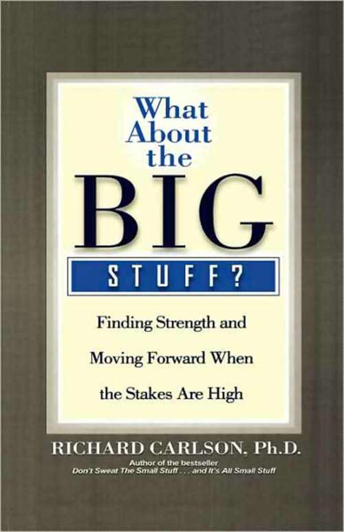 Book cover of What About the Big Stuff?: Finding Strength and Moving Forward When the Stakes Are High (Don't Sweat Ser.)
