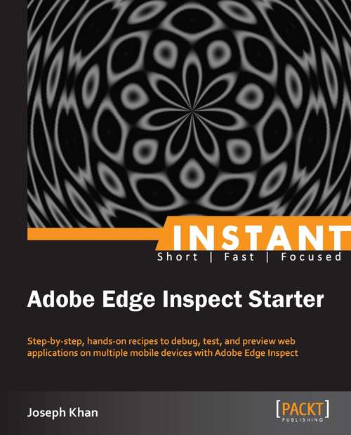 Book cover of Instant Adobe Edge Inspect Starter