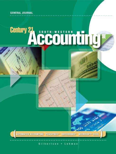 Book cover of Century 21 Accounting: General Journal