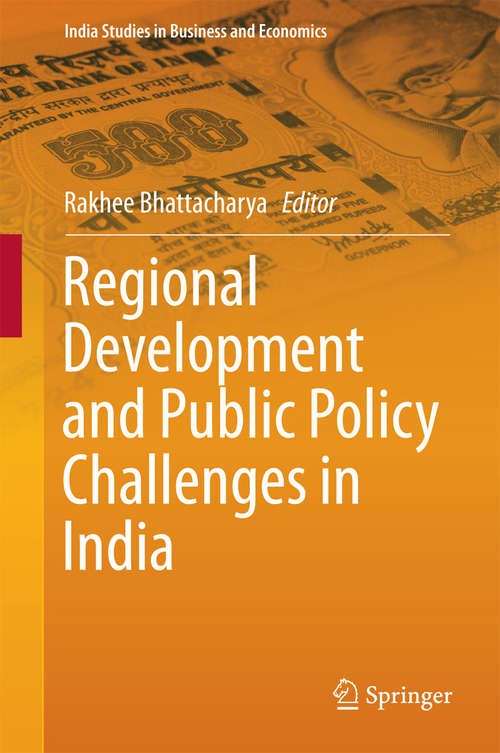 Book cover of Regional Development and Public Policy Challenges in India