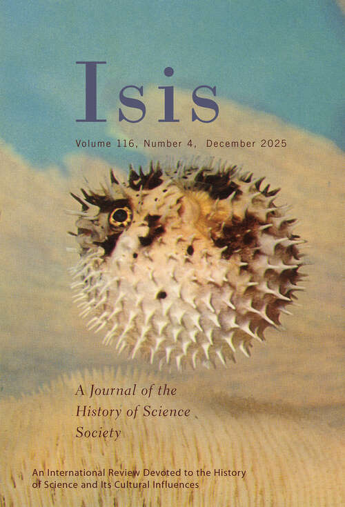 Book cover of Isis, volume 116 number 4 (December 2025)