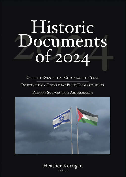Book cover of Historic Documents of 2024 (1) (Historic Documents)