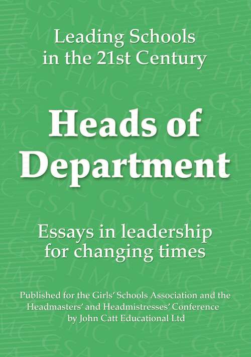 Book cover of Heads of Department (Leading Schools)