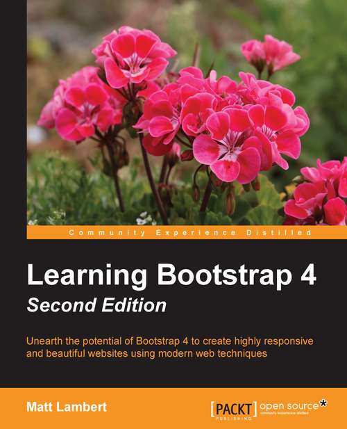 Book cover of Learning Bootstrap 4 - Second Edition (2)