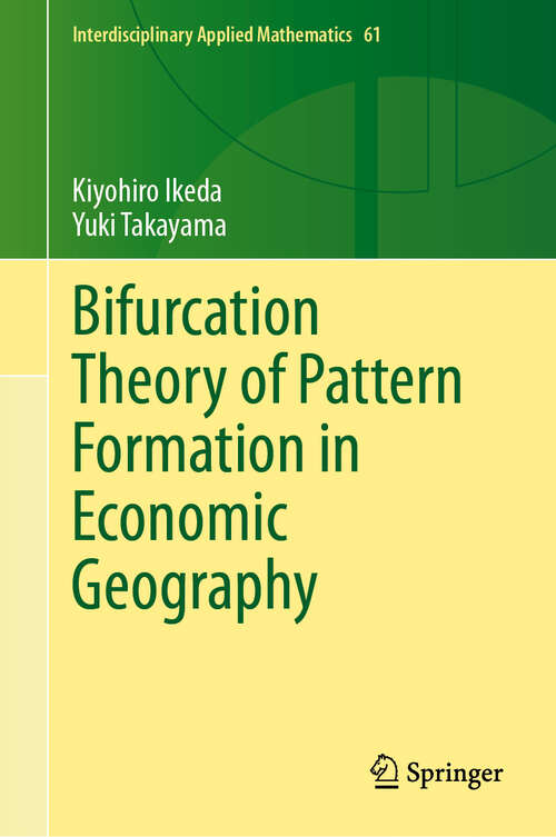 Book cover of Bifurcation Theory of Pattern Formation  in Economic Geography (Interdisciplinary Applied Mathematics #61)