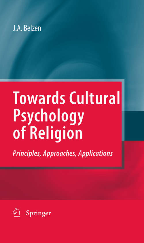 Book cover of Towards Cultural Psychology of Religion