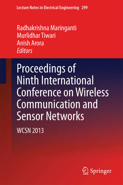 Book cover of Proceedings of Ninth International Conference on Wireless Communication and Sensor Networks