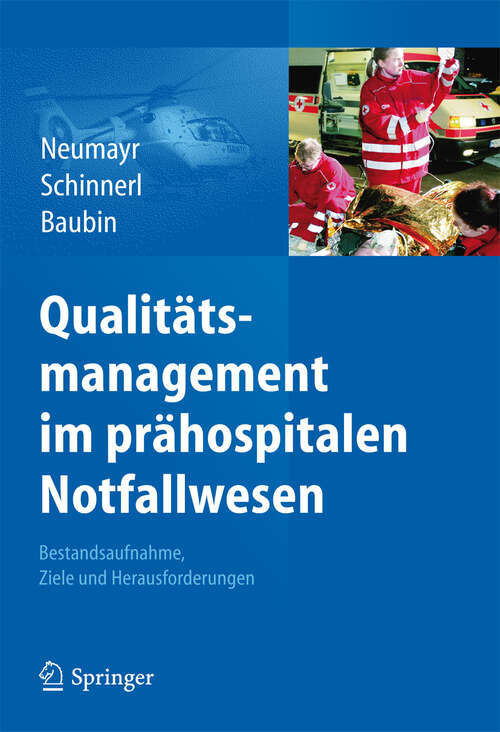 Book cover of Qualitätsmanagement im prähospitalen Notfallwesen