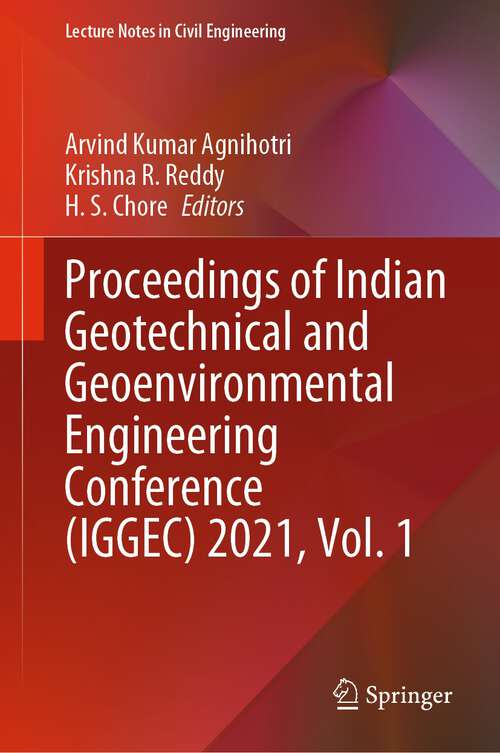 Cover image of Proceedings of Indian Geotechnical and Geoenvironmental Engineering Conference