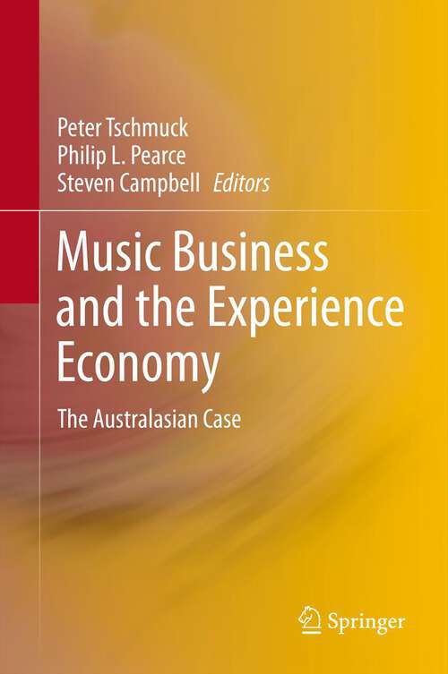 Book cover of Music Business and the Experience Economy