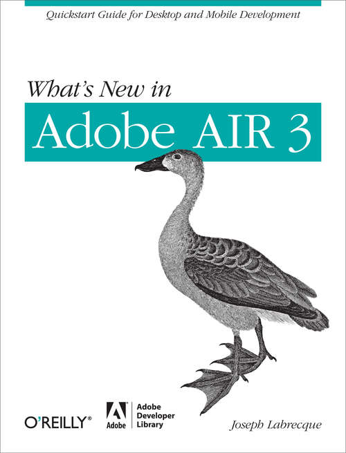 Book cover of What's New in Adobe AIR 3