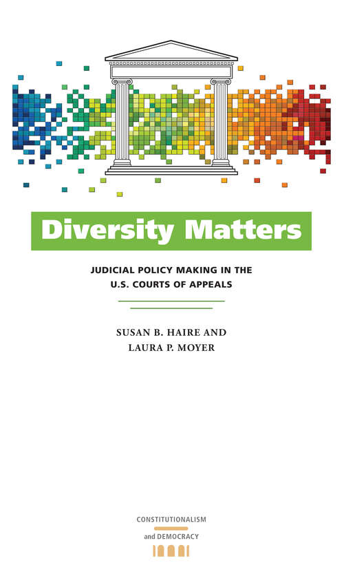 Book cover of Diversity Matters: Judicial Policy Making in the U.S. Courts of Appeals (Constitutionalism and Democracy)