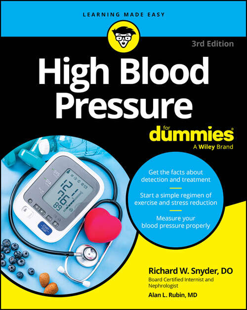 Book cover of High Blood Pressure For Dummies (3)