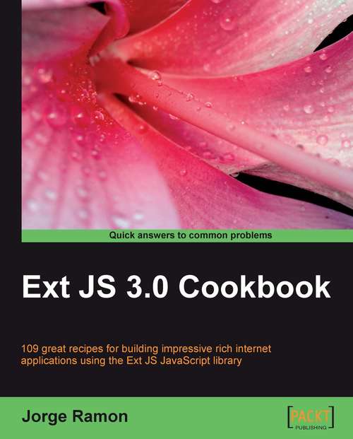 Book cover of Ext JS 3.0 Cookbook