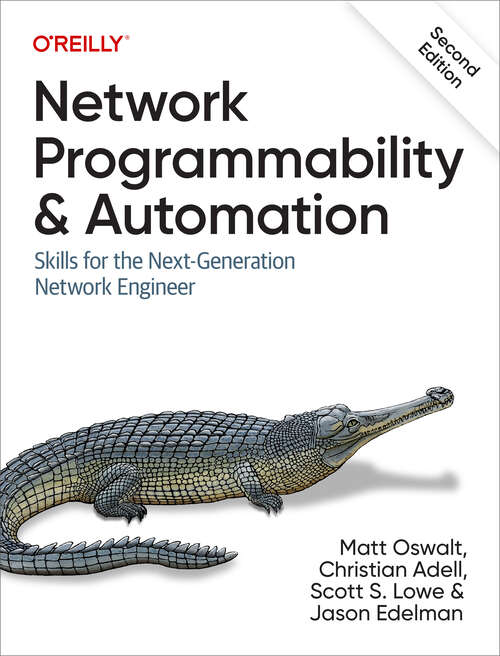 Book cover of Network Programmability and Automation