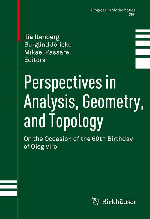 Book cover of Perspectives in Analysis, Geometry, and Topology