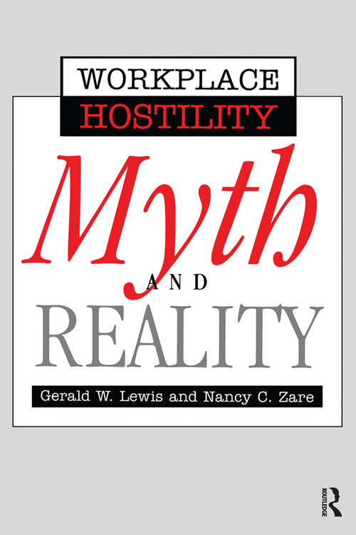 Book cover of Violence In The Workplace: Myth & Reality