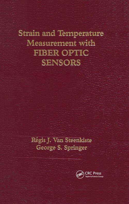 Book cover of Strain and Temperature Measurement with Fiber Optic Sensors (1)