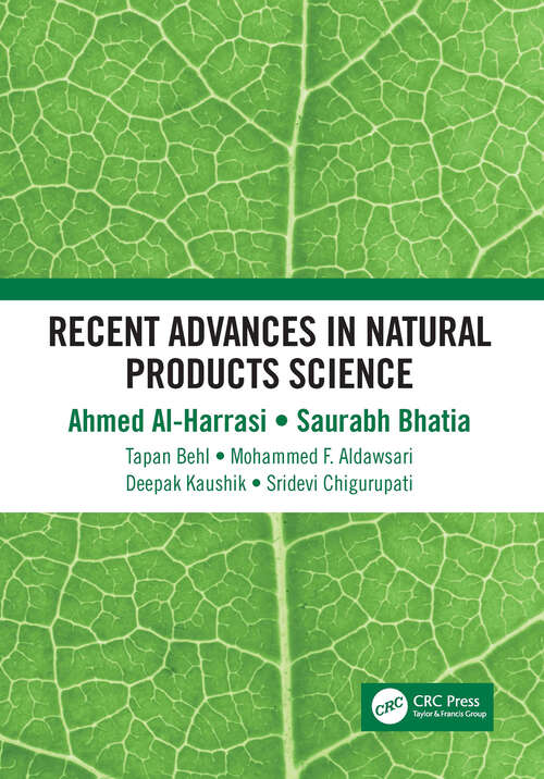 Book cover of Recent Advances in Natural Products Science