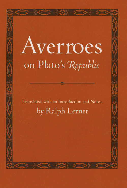 Book cover of Averroes on Plato's "Republic"