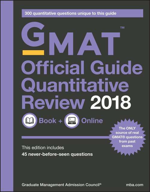 Book cover of GMAT Official Guide Quantitative Review 2018
