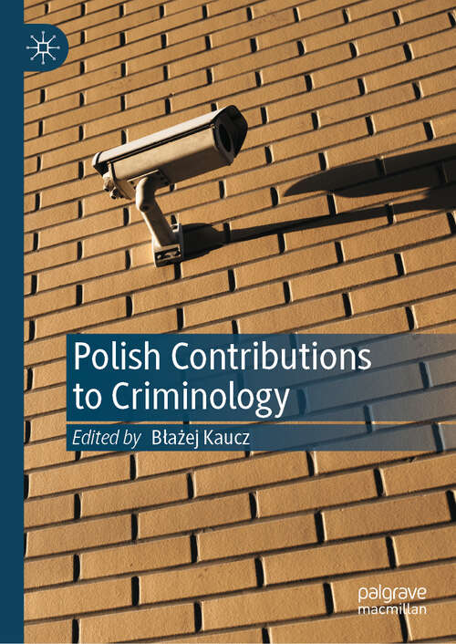 Book cover of Polish Contributions to Criminology