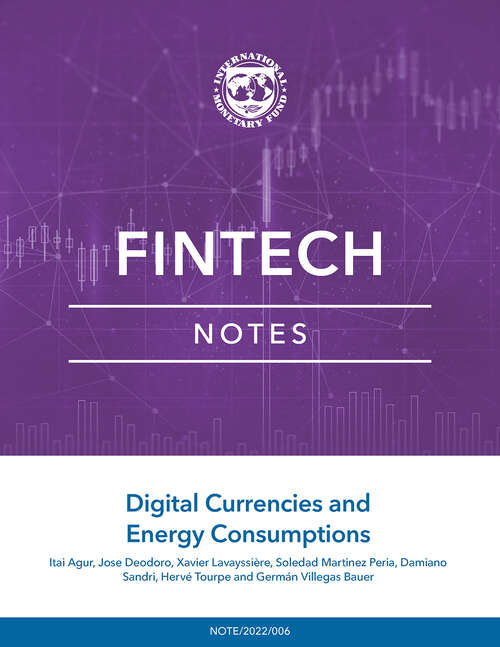 Book cover of Digital Currencies and Energy Consumption (Fintech Notes Ser.)