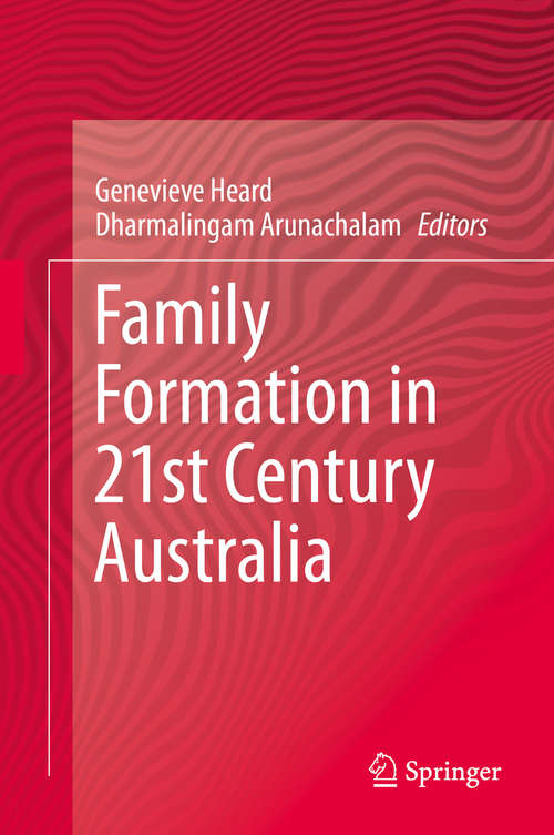 Book cover of Family Formation in 21st Century Australia
