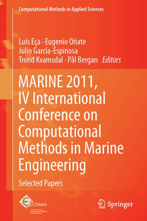 Book cover of MARINE 2011, IV International Conference on Computational Methods in Marine Engineering