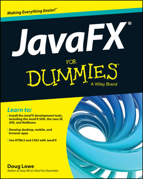 Book cover of JavaFX For Dummies