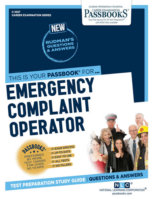 Book cover of Emergency Complaint Operator: Passbooks Study Guide (Career Examination Series)