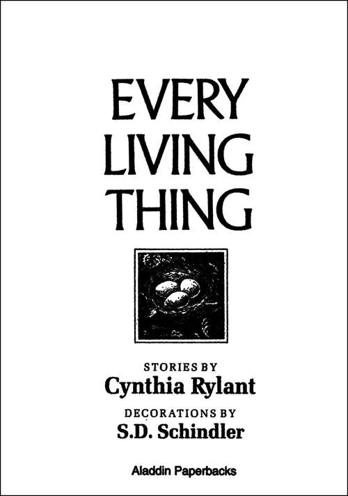 Book cover of Every Living Thing