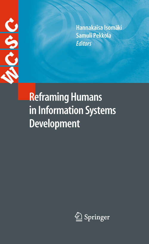 Book cover of Reframing Humans in Information Systems Development