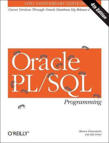 Book cover of Oracle PL/SQL Programming, 4th Edition