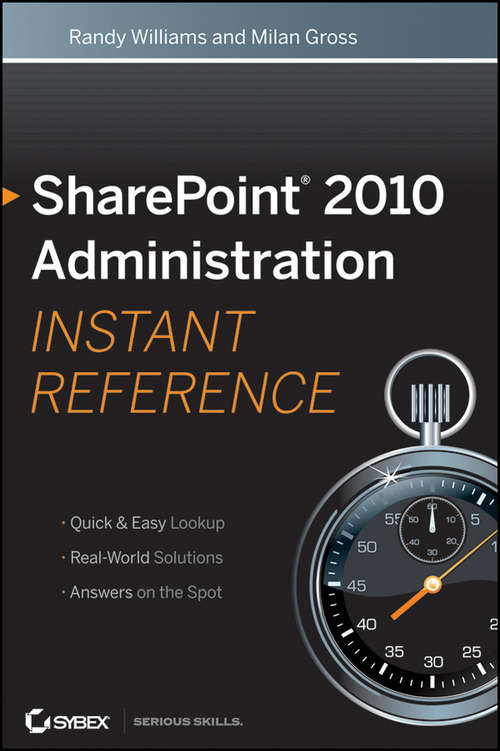 Book cover of SharePoint® 2010 Administration