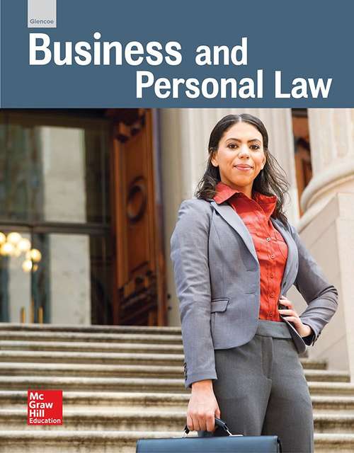 Book cover of Glencoe Business and Personal Law (Brown: Under Bus And Pers Law Ser.)